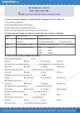 Đề số 1 - Đề kiểm tra học kì 1 - Tiếng Anh 9 mới
